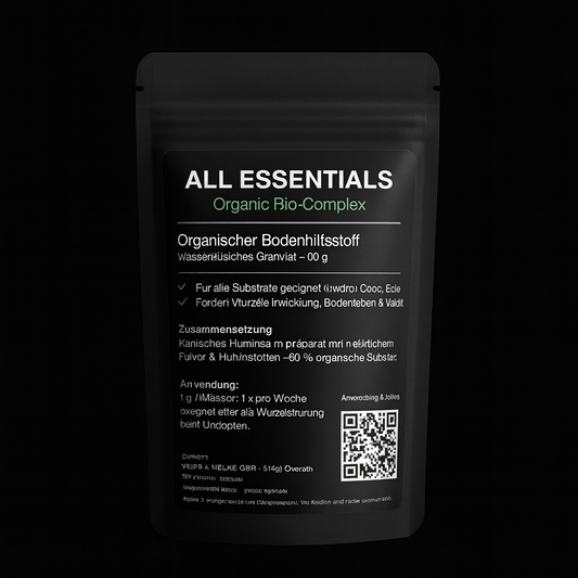 ALL ESSENTIALS - Organische Bodenaktivierung mit Algenextrakt, Huminsäuren und Mykorrhizae
