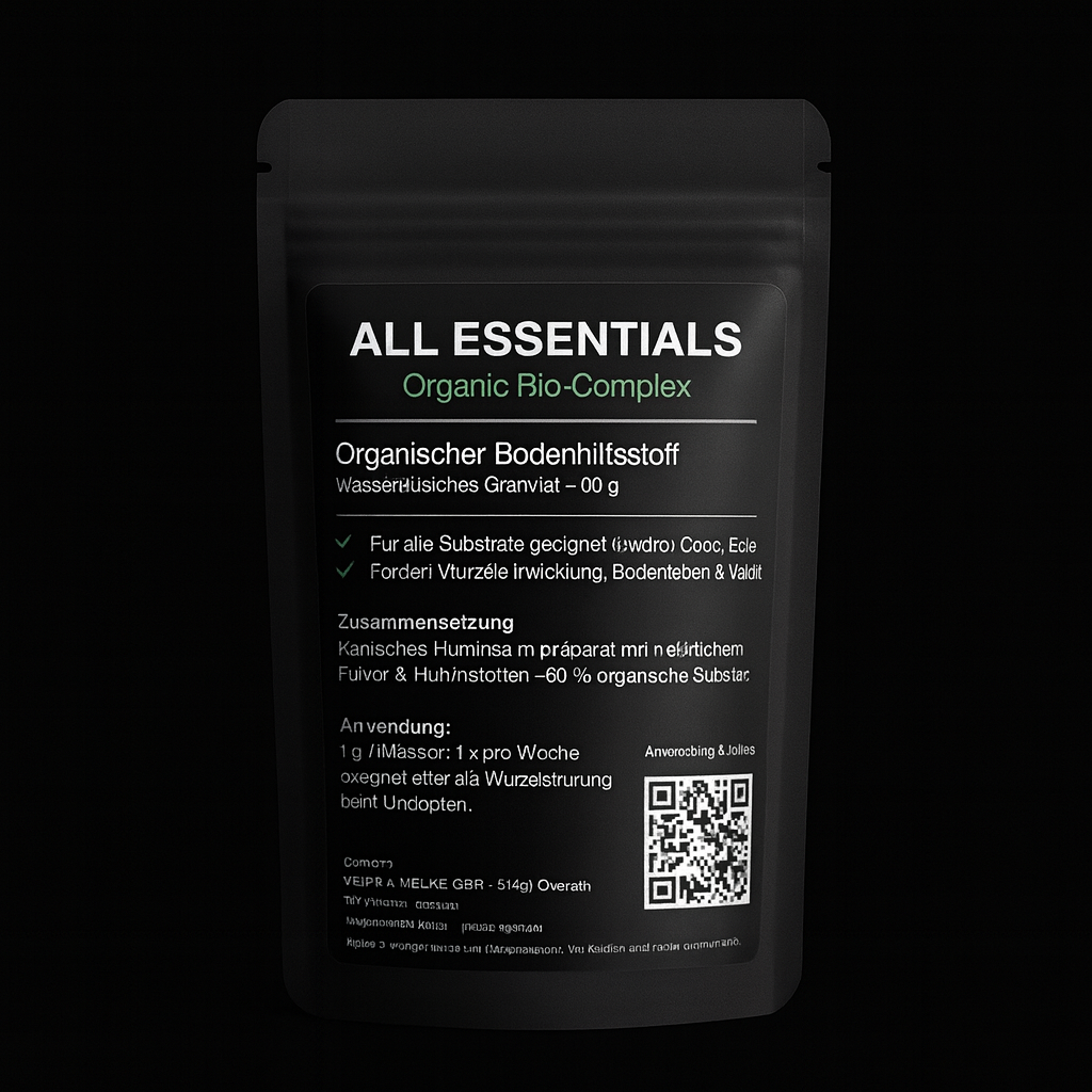 ALL ESSENTIALS - Organische Bodenaktivierung mit Algenextrakt, Huminsäuren und Mykorrhizae
