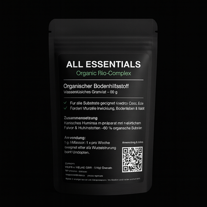 ALL ESSENTIALS - Organische Bodenaktivierung mit Algenextrakt, Huminsäuren und Mykorrhizae